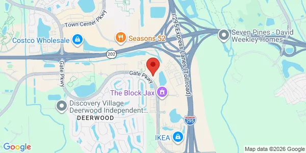 Map of 6699 Gate Pkwy Jacksonville, FL 32256