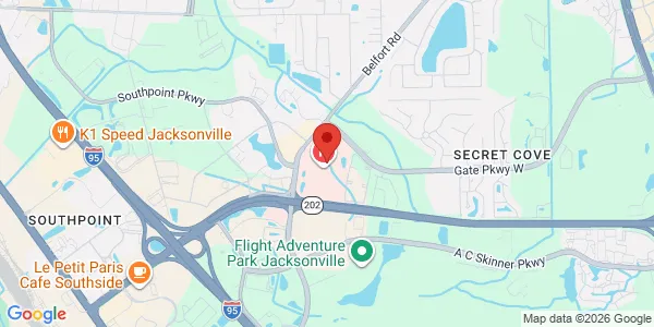 Map of 4203 Belfort Rd Jacksonville, FL 32216