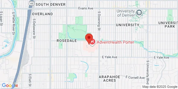 Map of 950 E Harvard Ave Ste 690 Denver, CO 80210