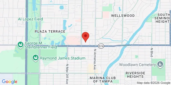 Map of 2727 W Dr Mlk Blvd Ste 250 Tampa, FL 33607