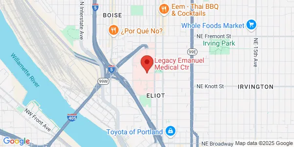 Map of 2801 N Gantenbein Ave Portland, OR 97227