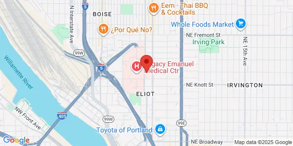 Map of 2800 N Vancouver Ave Bldg 1, Ste 118 Portland, OR 97227
