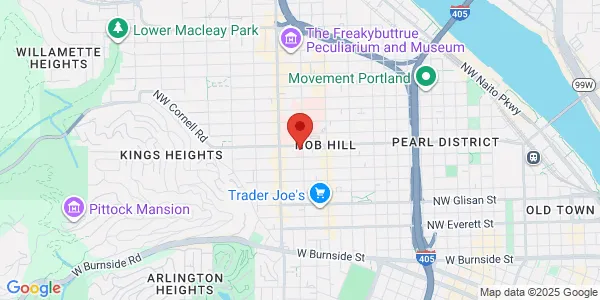 Map of 2222 NW Lovejoy St Medical Office Bldg 1, Ste 304 Portland, OR 97210