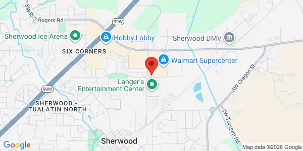 Map of 21430 SW Langer Farms Pkwy Ste 158 Sherwood, OR 97140