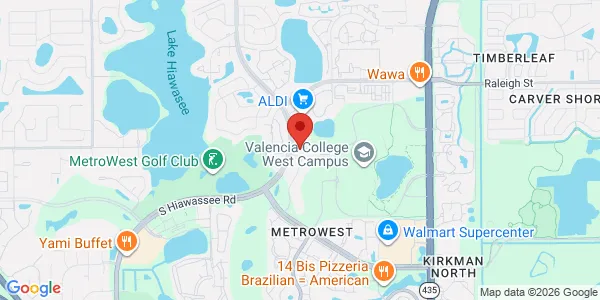 Map of 1603 S Hiawassee Rd Ste 115 Orlando, FL 32835