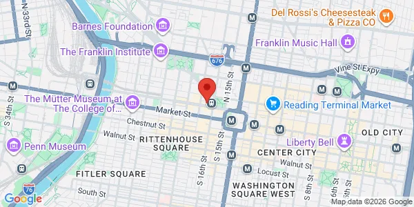 Map of 1617 John F Kennedy Blvd Ste 300 Philadelphia, PA 19103