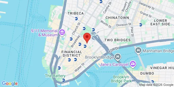 Map of 156 William St Fl 4 New York, NY 10038
