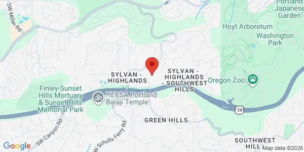 Map of 5201 SW Westgate Dr Ste 106 Portland, OR 97221