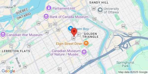 Map of 233 Metcalfe Street Ottawa, ON K2P 2C2 Canada