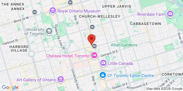 Map of 14 College St Toronto, ON M5G 1K2 Canada