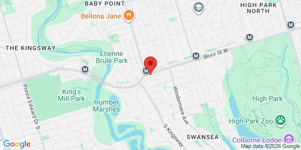 Map of 2425 Bloor Street W Ste 104 Toronto, ON M6S 4W4 Canada