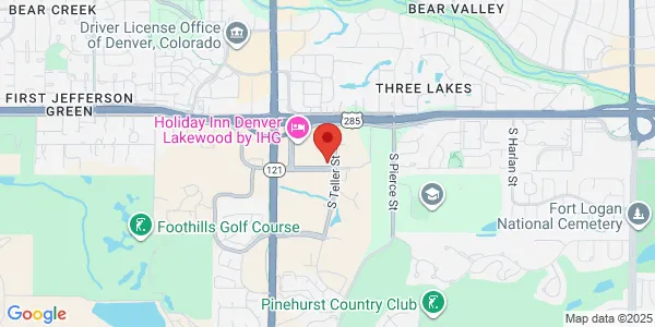 Map of 3595 S Teller St Ste 304 Lakewood, CO 80235