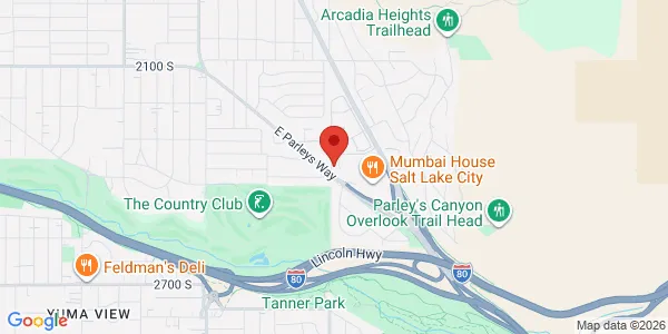 Map of 2677 E Parleys Way Salt Lake City, UT 84109
