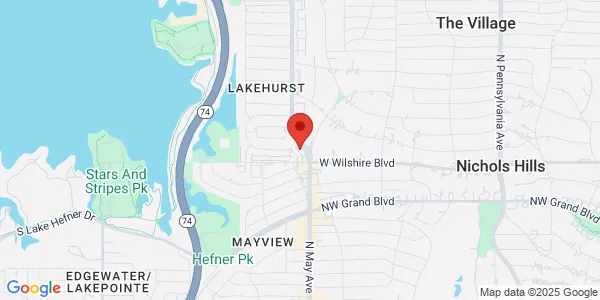 Map of 7919 N May Ave Oklahoma City, OK 73120