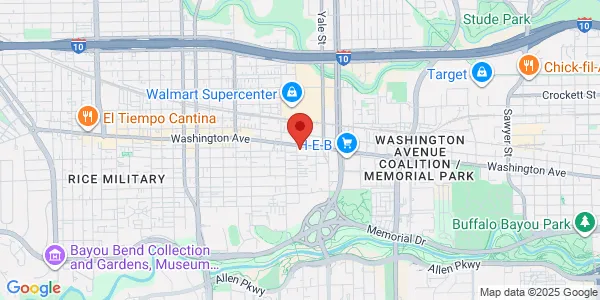 Map of 3939 Washington Ave Ste 230 Houston, TX 77007