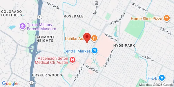 Map of 4107 Medical Pkwy Ste 208 Austin, TX 78756