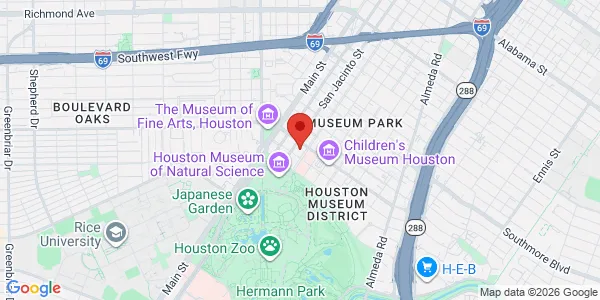 Map of 1200 Binz St Ste 850 Houston, TX 77004
