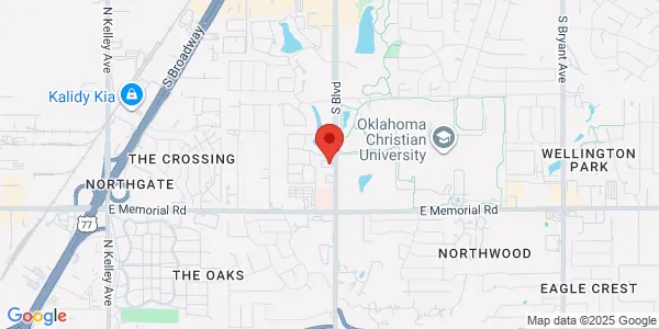 Map of 14101 N Eastern Ave B Ste B Edmond, OK 73013