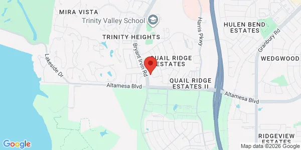 Map of 7033 Bryant Irvin Rd Ste 200 Fort Worth, TX 76132