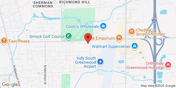 Map of 549 E County Line Rd D Bldg 4 Ste D Greenwood, IN 46143