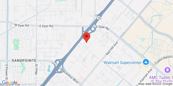 Map of 1800 E Garry Ave Ste 118 Santa Ana, CA 92705