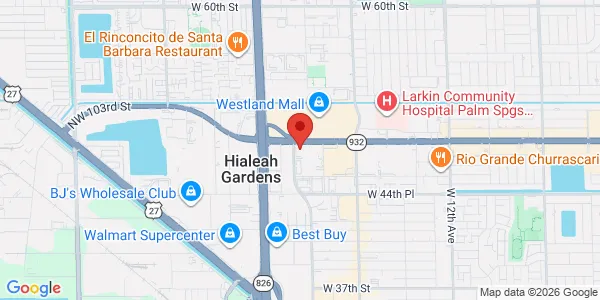 Map of 1840 W 49th St Ste 517 Hialeah, FL 33012