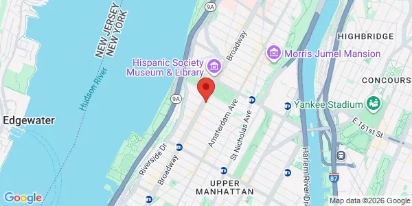 Map of 3672 Broadway New York, NY 10031
