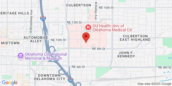 Map of 800 NE 10th St Ste 4C Oklahoma City, OK 73104