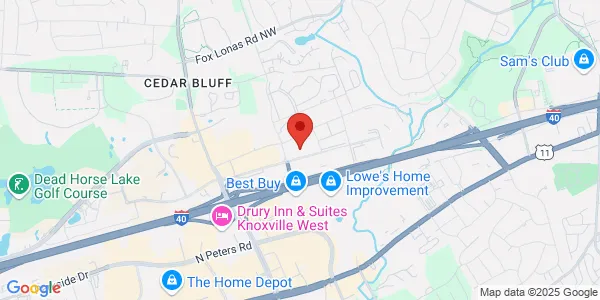 Map of 9051 Executive Park Dr Ste 500 Knoxville, TN 37923