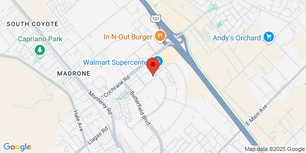 Map of 18525 Sutter Blvd Ste 260 Morgan Hill, CA 95037