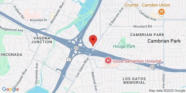 Map of 14651 S Bascom Ave Los Gatos, CA 95032