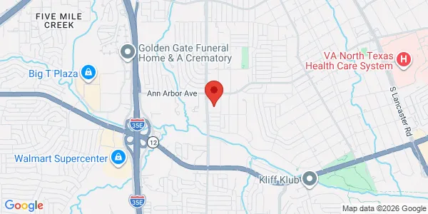 Map of 4498 S Marsalis Ave Dallas, TX 75216