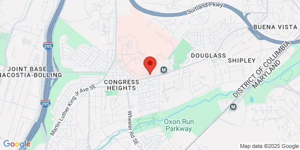 Map of 1201 Sycamore Dr SE none Washington, DC 20032