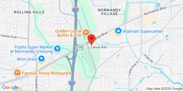 Map of 7200 Normandy Blvd Jacksonville, FL 32205