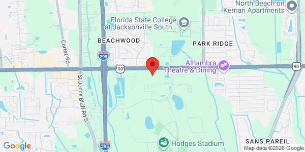 Map of 11744 Beach Blvd Jacksonville, FL 32246