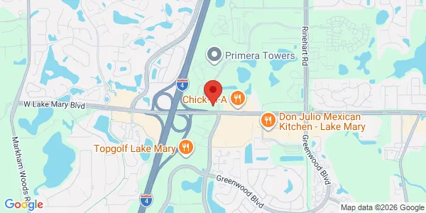 Map of 901 Currency Cir Unit 1001 Lake Mary, FL 32746