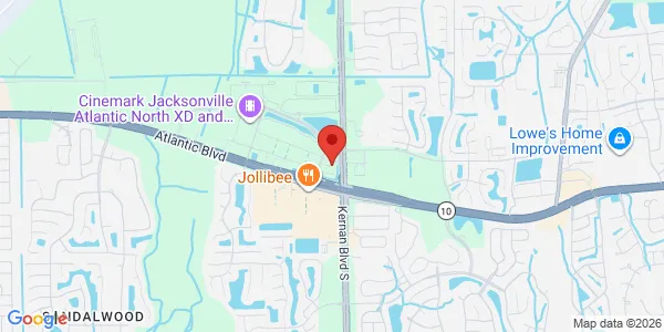 Map of 11985 Atlantic Blvd Jacksonville, FL 32225