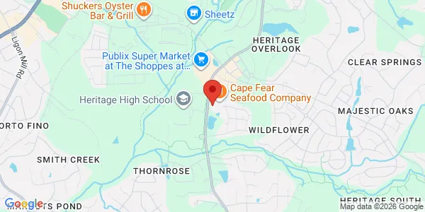 Map of 3604 Rogers Branch Rd Ste 106 Wake Forest, NC 27587