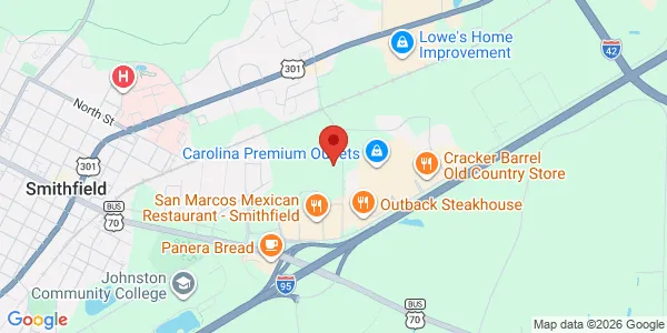 Map of 388 Venture Dr Ste - I Smithfield, NC 27577