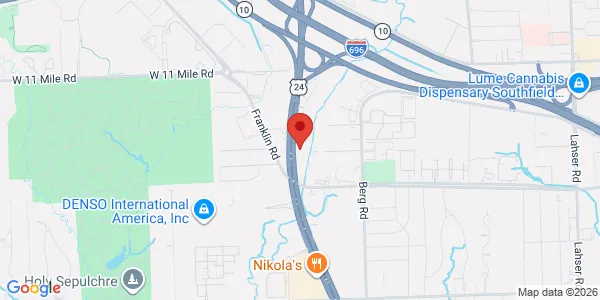 Map of 26222 Telegraph Rd Ste 100 Southfield, MI 48033