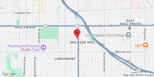Map of 925 N Western Ave Los Angeles, CA 90029