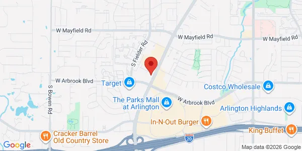 Map of 3700 S Cooper St Arlington, TX 76015