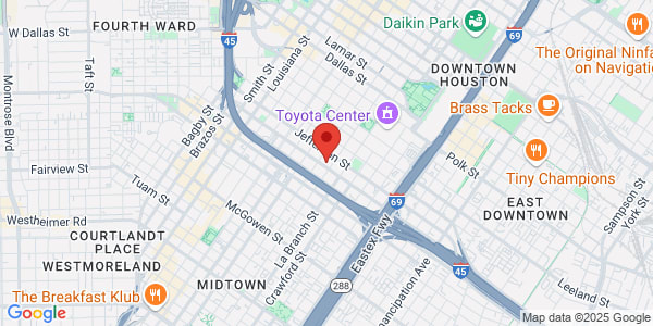 Map of 1315 St Joesph Pkwy Ste 1507 Houston, TX 77002