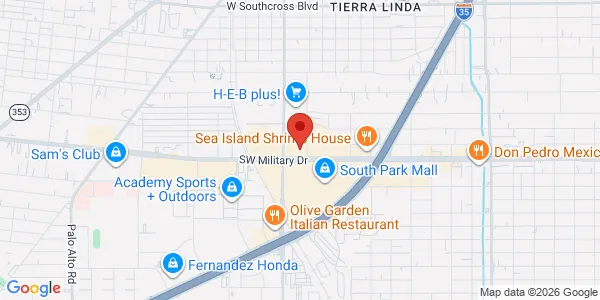 Map of 7010 S Zarzamora Rd Ste 113 San Antonio, TX 78224