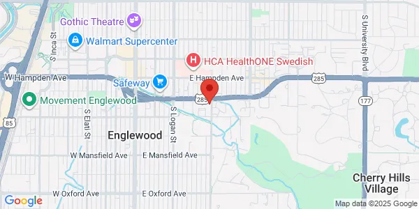 Map of 3601 S Clarkson St Ste 100 Englewood, CO 80113