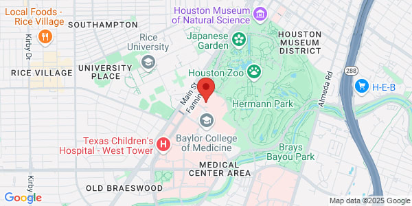 Map of 6411 Fannin St Houston, TX 77030