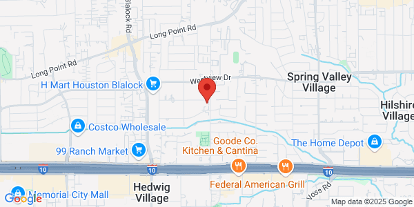 Map of 1241 Campbell Rd Houston, TX 77055