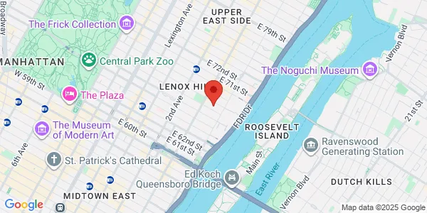 Map of 1275 York Ave New York, NY 10065