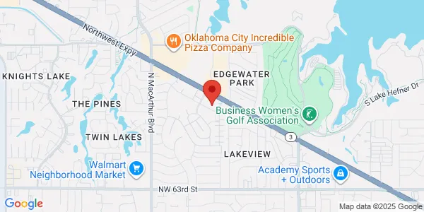 Map of 5601 NW 72nd St Ste 396 Warr Acres, OK 73132