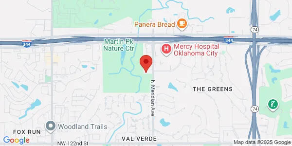 Map of 13301 N Meridian Ave Ste 201 Oklahoma City, OK 73120